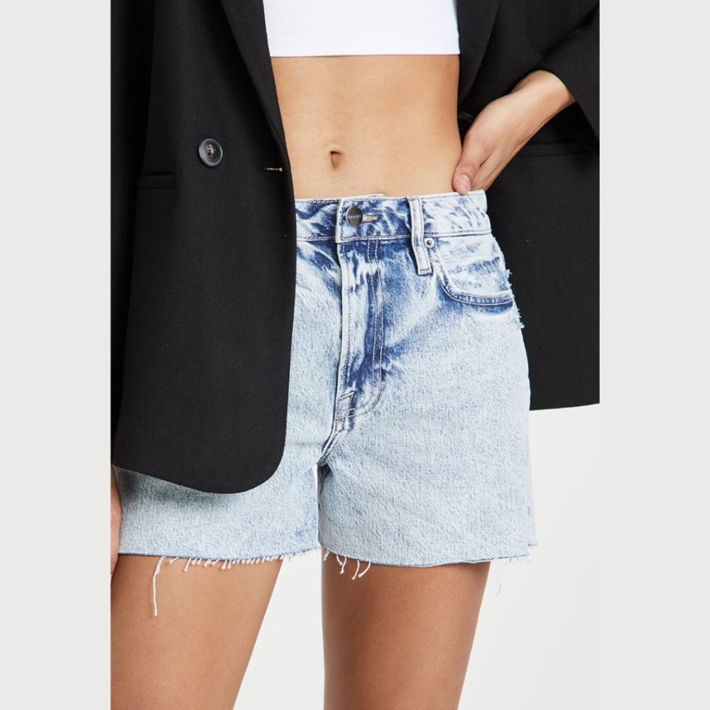 NWT FRAME Le Simone Raw Shorts - Picture 5 of 11